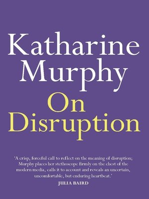 cover image of On Disruption